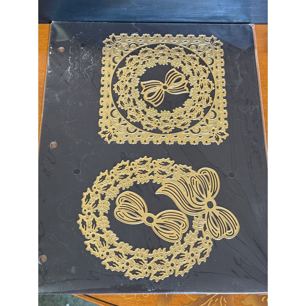 Anna Griffin Wreath Cut & Emboss Dies Christmas Holiday AG1011 New